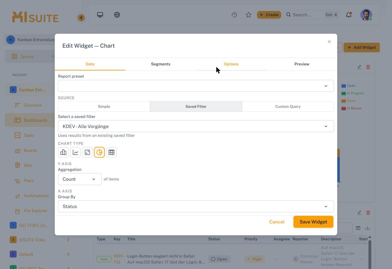 Widget-Editor – Reiter „Data“